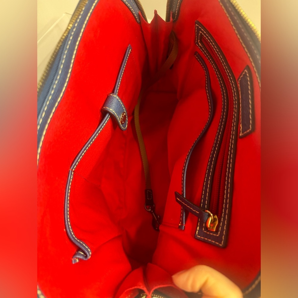 💖 #214 Dooney & Bourke Zip Zip Saffiano Satchel Shoulder Bag - Picture 14 of 16